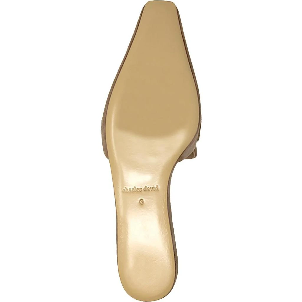 Charles David Womens Juvenile Leather Slip On Mules 商品