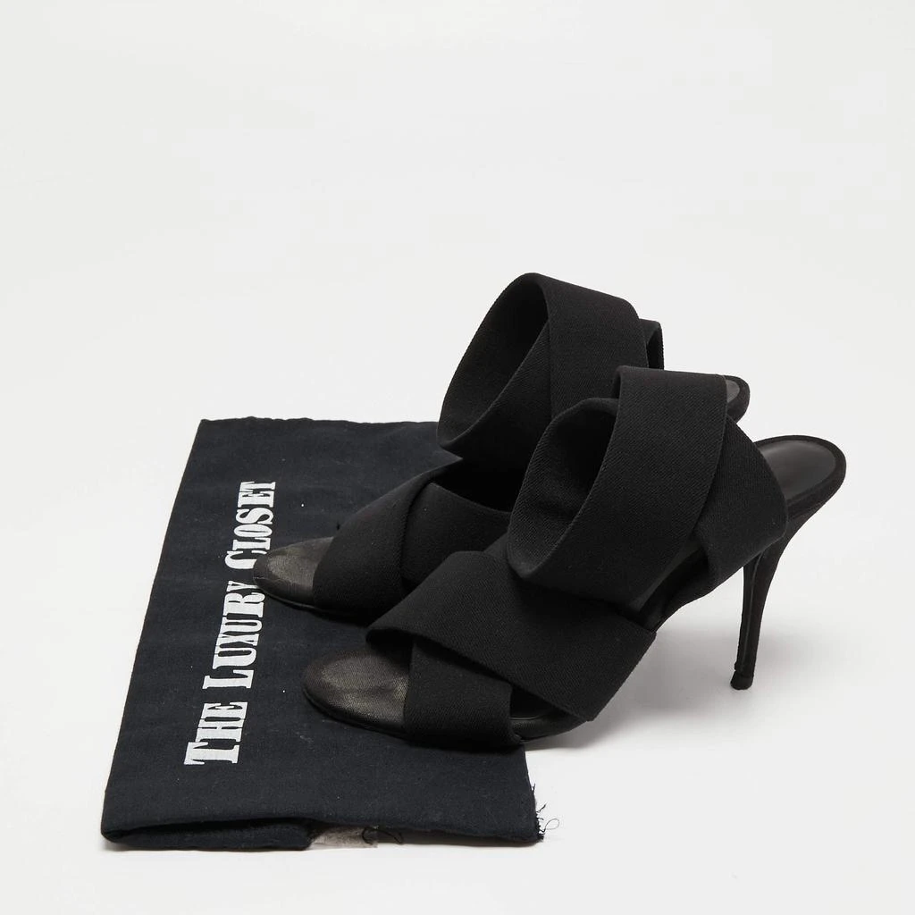 Alexander Wang Black Canvas Ankle Wrap Sandals Size 36 商品