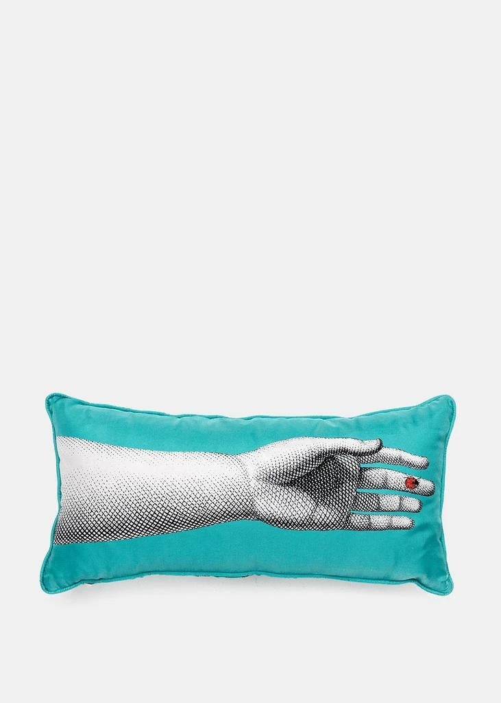 商品FORNASETTI|Fornasetti Blue Silk Arm Cushion,价格¥1947,第1张图片