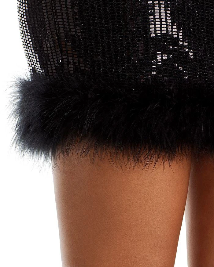 Sequin Feather Embellished Mini Skirt - 100% Exclusive 商品