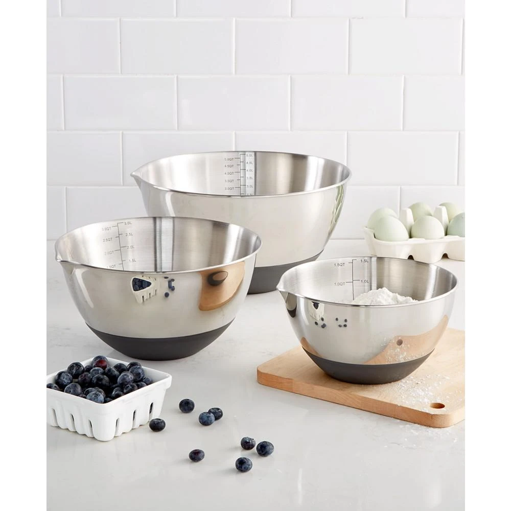 商品Martha Stewart|Set of 3 Non-Skid Mixing Bowls with Measurements, Created for Macy's,价格¥155,第1张图片