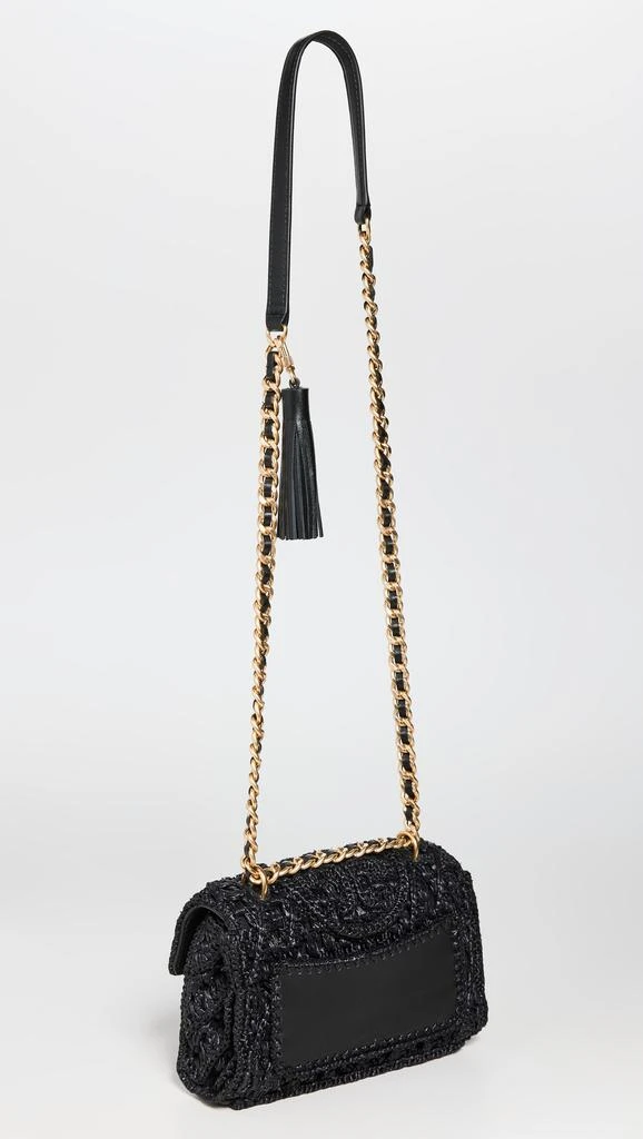 商品Tory Burch|Tory Burch Fleming 草编小号多种背法单肩包,价格¥1765,第4张图片详细描述