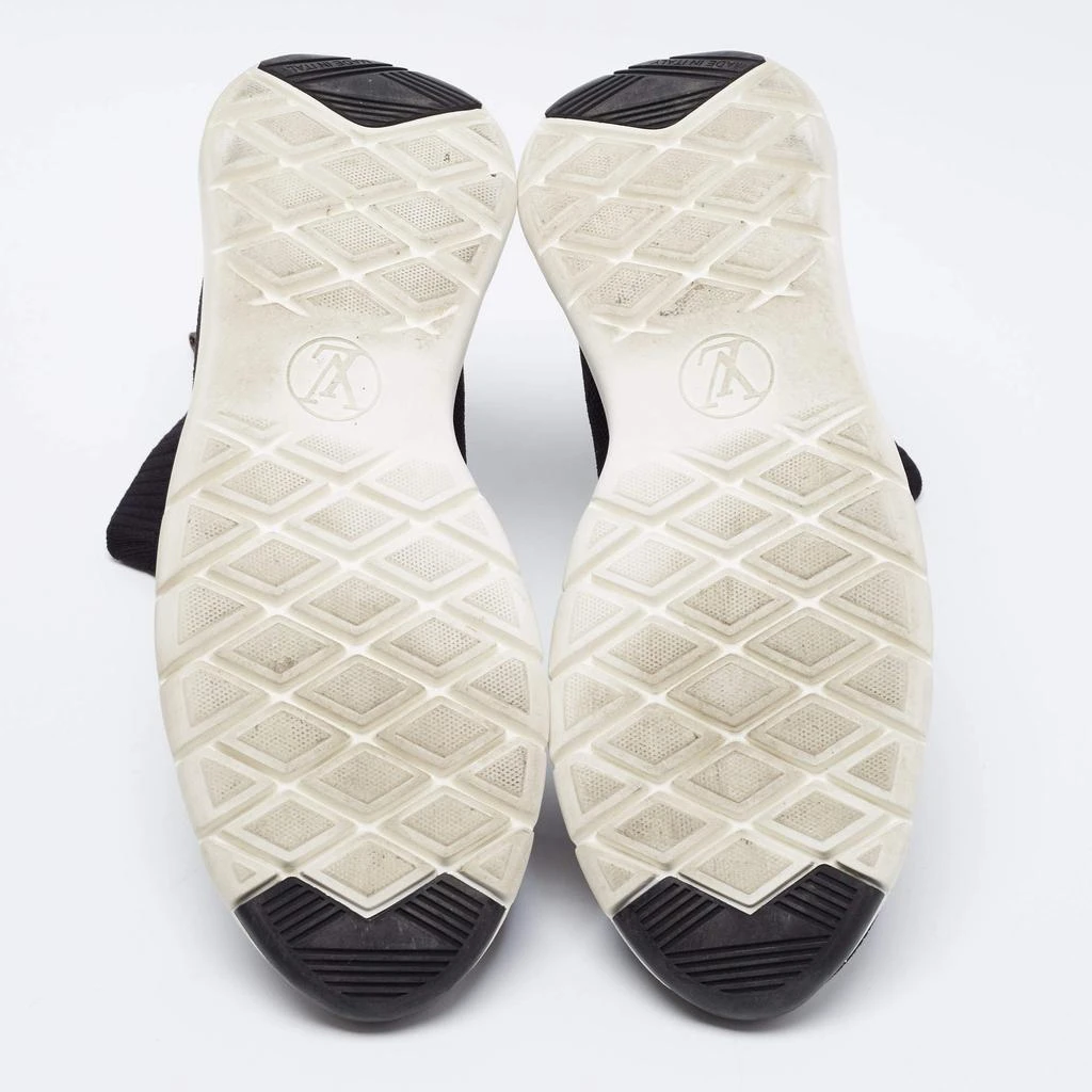 Louis Vuitton Black Knitted Fabric Black Heart High Top Sneakers Size 41 商品