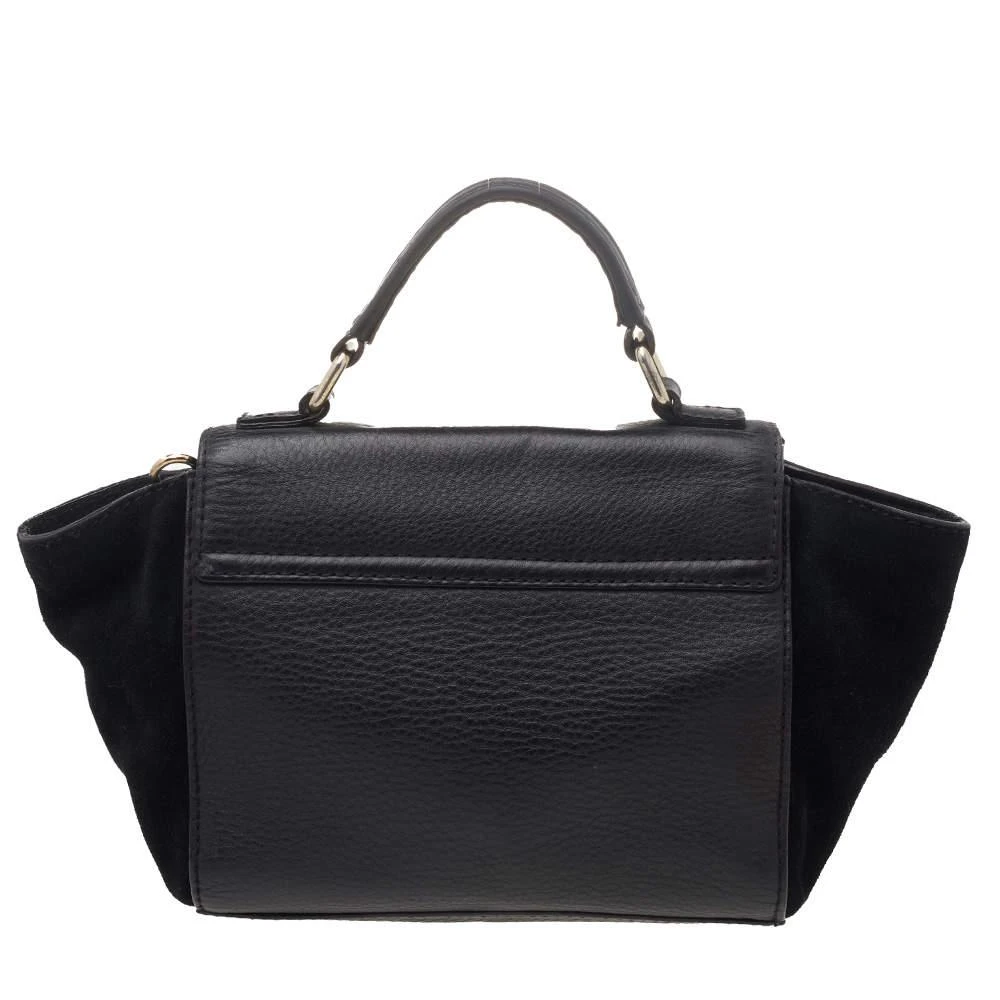 商品[二手商品] Kate Spade|Kate Spade Black Leather And Suede Magnolia Park Top Handle Bag,价格¥1053,第4张图片详细描述