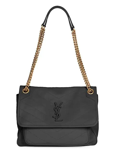 商品Yves Saint Laurent|Medium Niki Leather Shoulder Bag,价格¥22405,第1张图片