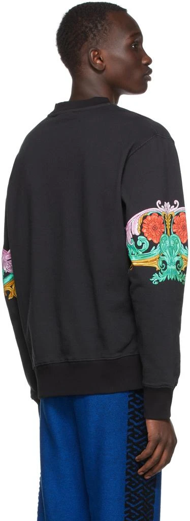 商品Versace|Black Sunflower Garland Sweatshirt,价格¥1165,第3张图片详细描述