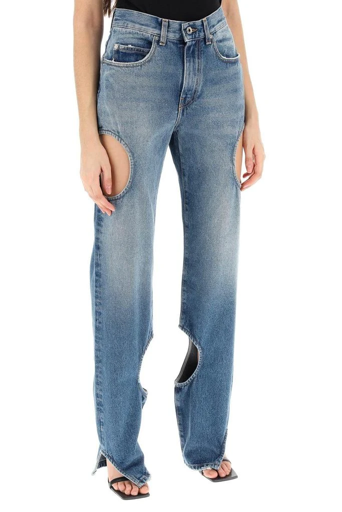 商品Off-White|Meteor cut-out jeans,价格¥2851,第3张图片详细描述