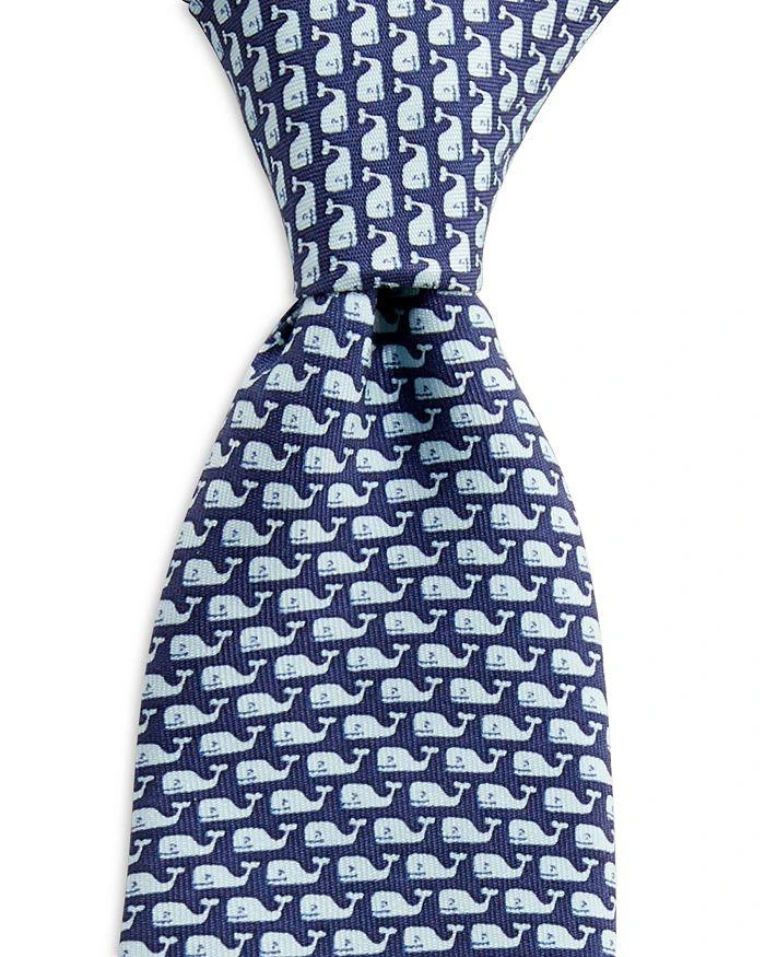 商品Vineyard Vines|Boys' Whale Print Silk Tie,价格¥277,第1张图片