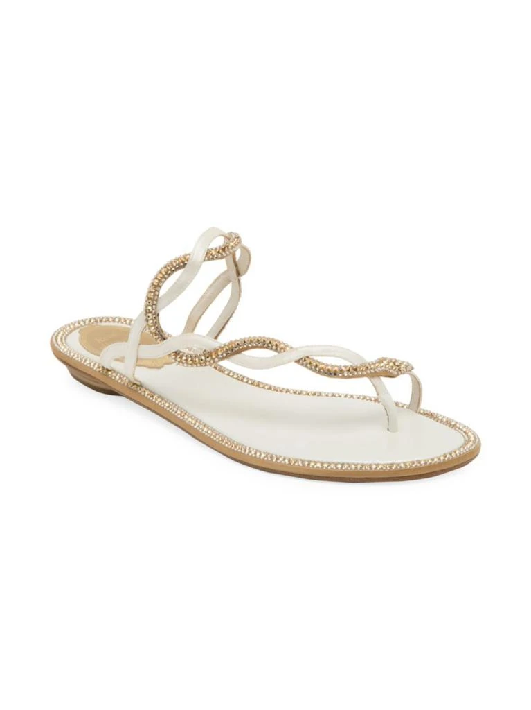 商品Rene Caovilla|Rene Caovilla - Serpiana Embellished Snake Strap Thong Sandals,价格¥3238,第2张图片详细描述