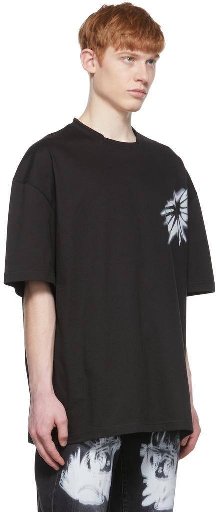商品We11done|Black Cotton T-Shirt,价格¥647,第4张图片详细描述