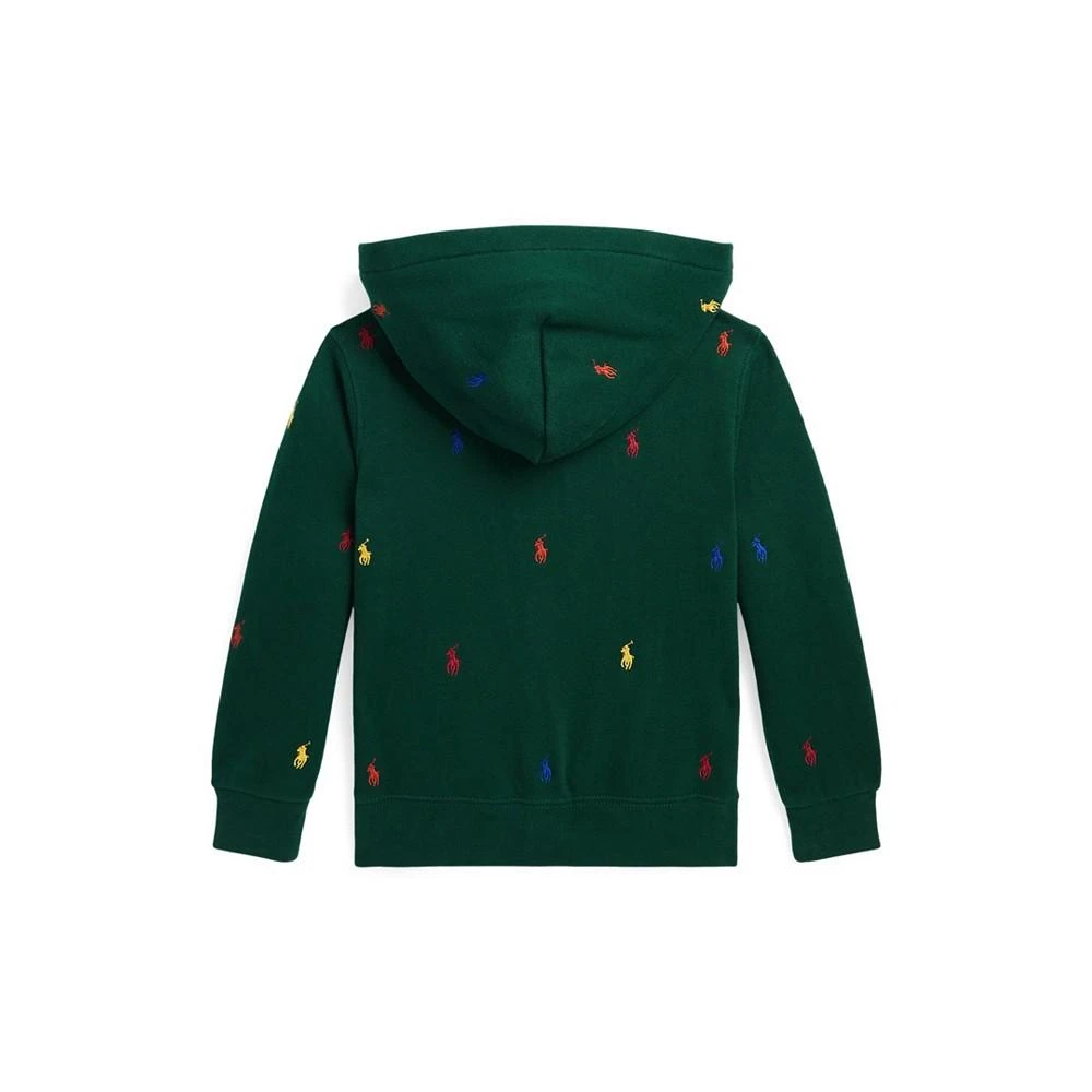 商品Ralph Lauren|Little and Toddler Boys Pony Fleece Full-Zip Hoodie,价格¥367,第2张图片详细描述