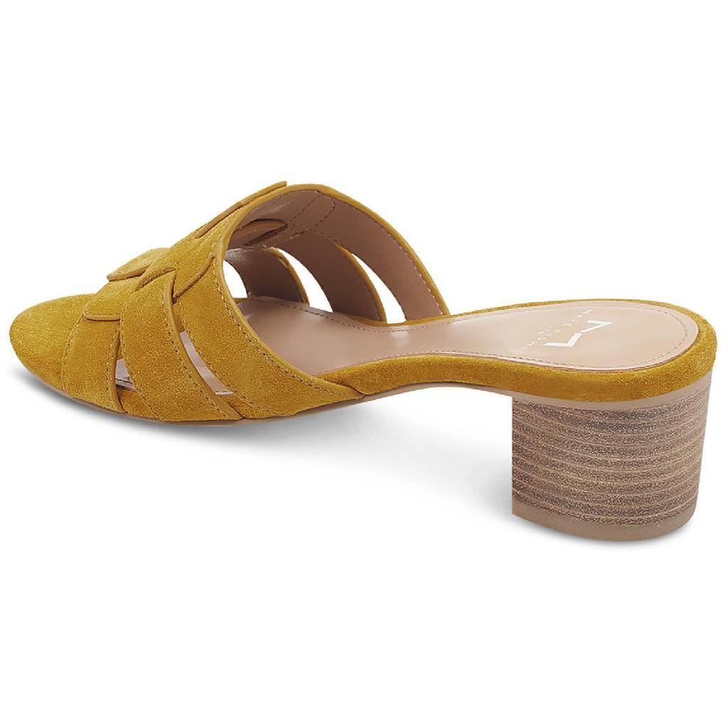 商品Marc Fisher|Marc Fisher LTD Womens Debora Leather Slip On Heel Sandals,价格¥290,第5张图片详细描述