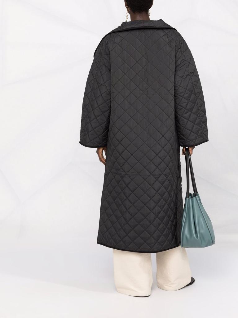 商品Totême|TOTEME WOMEN SIGNATURE QUILTED LONG COAT,价格¥5229,第4张图片详细描述