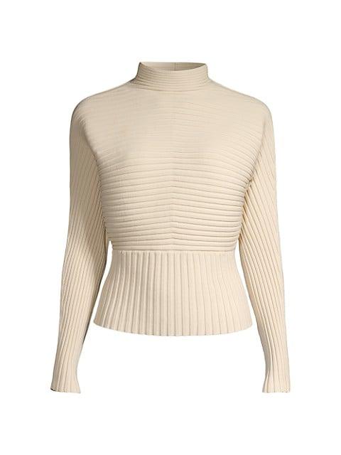Rib-Knit Pullover Sweater商品第1张图片规格展示