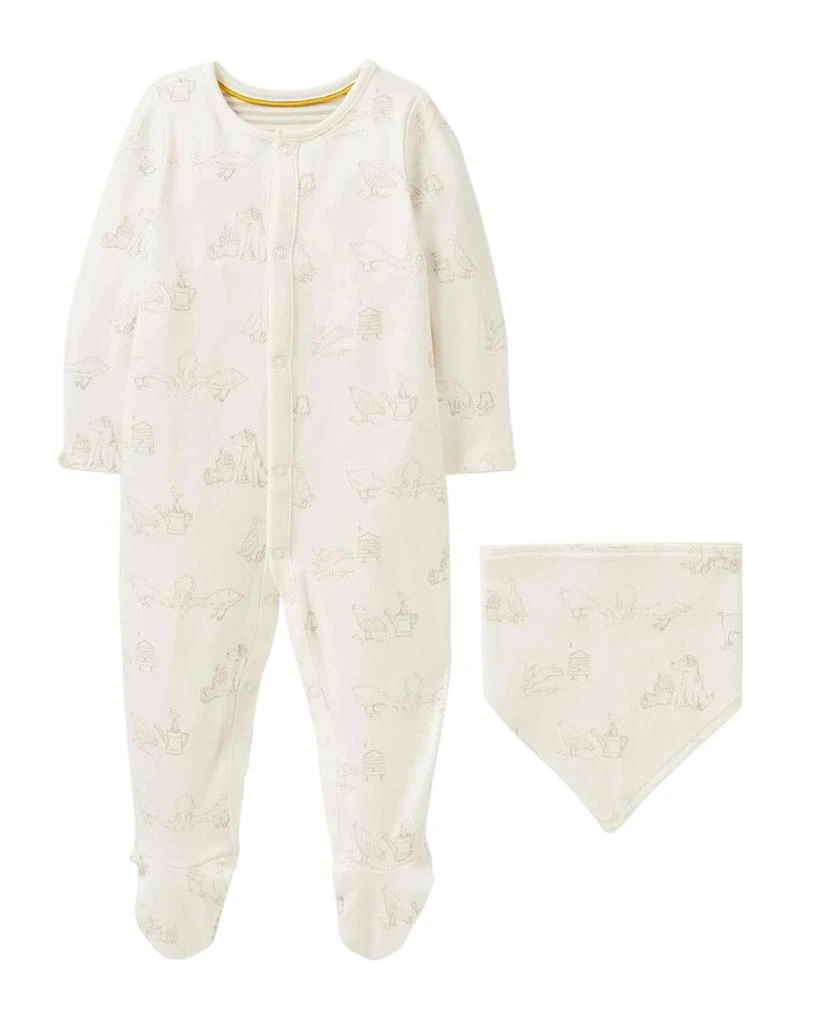 商品Boden|Boden Newborn Sleepsuit & Bib Set,价格¥166,第1张图片