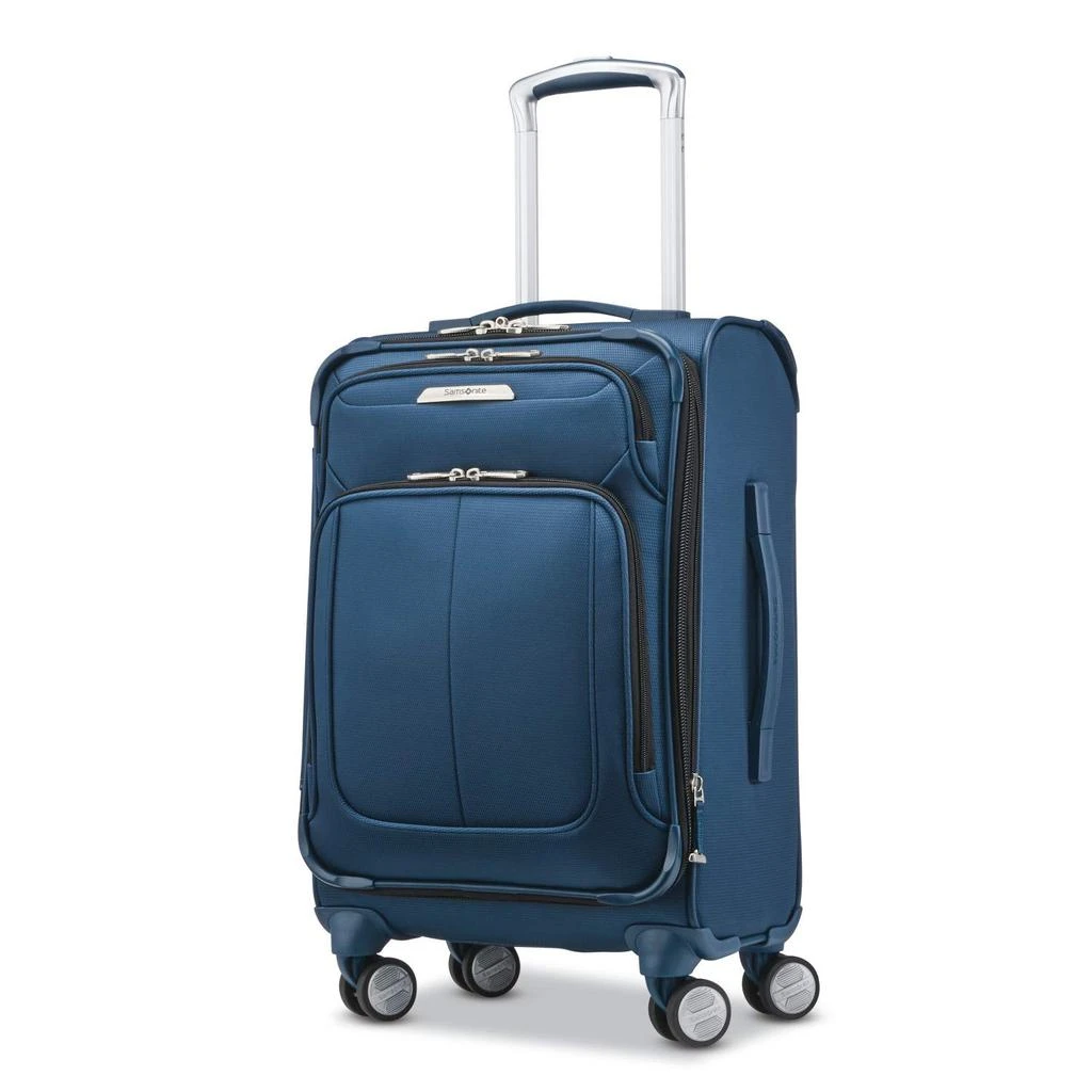 商品Samsonite|Samsonite Solyte DLX Softside Expandable Luggage with Spinner Wheels, Cedar Green, Checked-Medium 25-Inch,价格¥1143,第1张图片