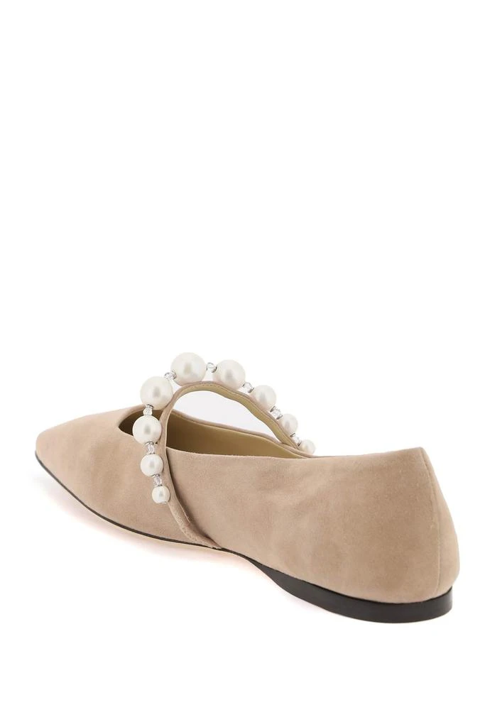 商品Jimmy Choo|suede leather ballerina flats with pearl,价格¥2099,第3张图片详细描述