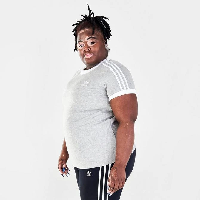 商品Adidas|Women's adidas Originals Adicolor Classics 3-Stripes T-Shirt (Plus Size),价格¥75,第3张图片详细描述