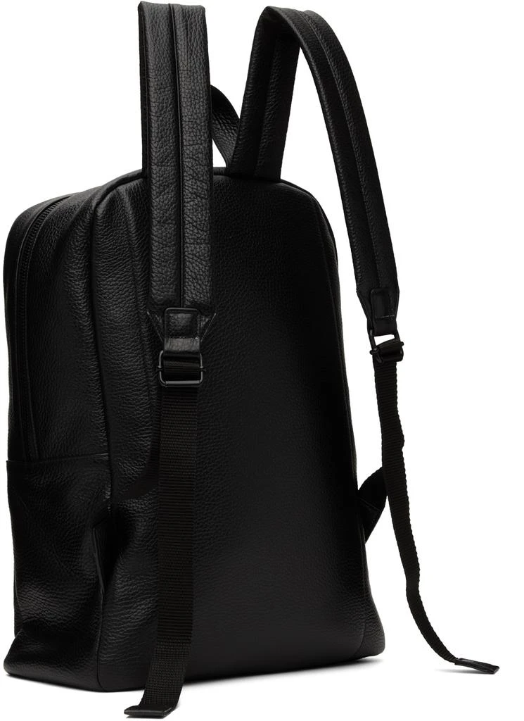 商品Common Projects|Black Textured Leather Simple Backpack,价格¥4889,第3张图片详细描述