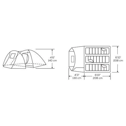 商品KUMA|Bear Den Tent: 3-Person 3-Season,价格¥797,第2张图片详细描述