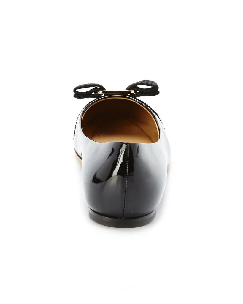 商品Salvatore Ferragamo|Salvatore Ferragamo Varina Patent Ballet Flat,价格¥4203,第3张图片详细描述