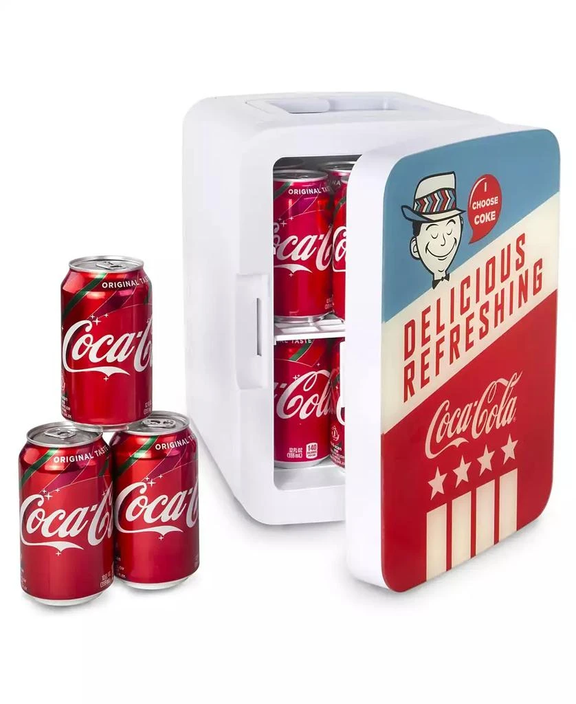 商品Cooluli|Coca-Cola Americana-10L Compact Thermoelectric Cooler And Warmer Mini Fridge,价格¥606,第4张图片详细描述