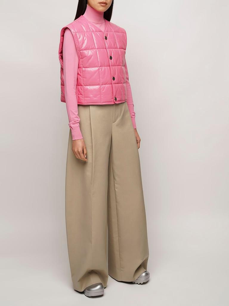 商品Bottega Veneta|Padded Shiny Leather Gilet,价格¥23095,第1张图片