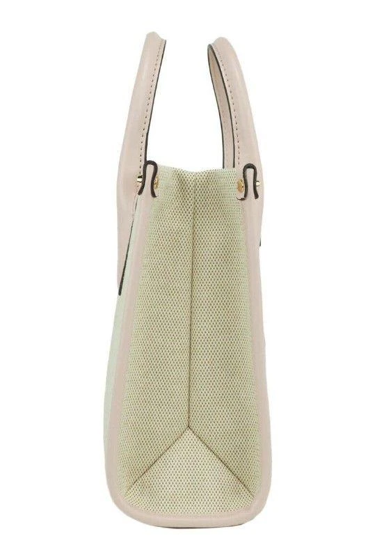 商品Michael Kors|Michael Kors Mirella Small Powder Blush Canvas Shopper Crossbody Handbag Purse,价格¥2069,第3张图片详细描述