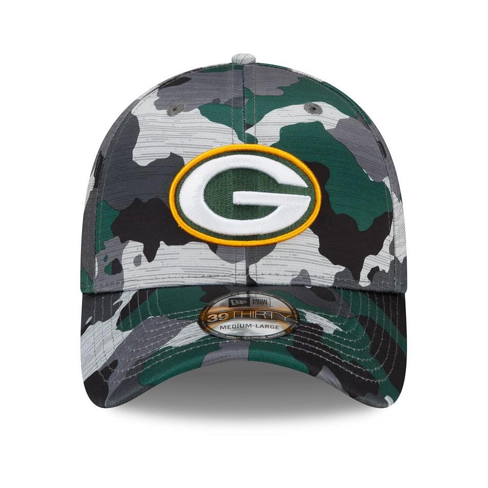 Men's Camo Green Bay Packers 2022 NFL Training Camp Official 39THIRTY Flex Hat商品第4张图片规格展示
