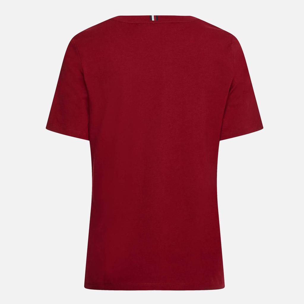 商品Tommy Hilfiger|Tommy Hilfiger Embroidered Logo Cotton T-Shirt,价格¥409,第4张图片详细描述
