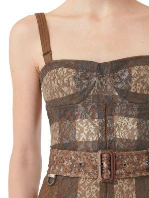 商品Burberry|Belted Lace Bustier Mini Dress,价格¥3879,第3张图片详细描述