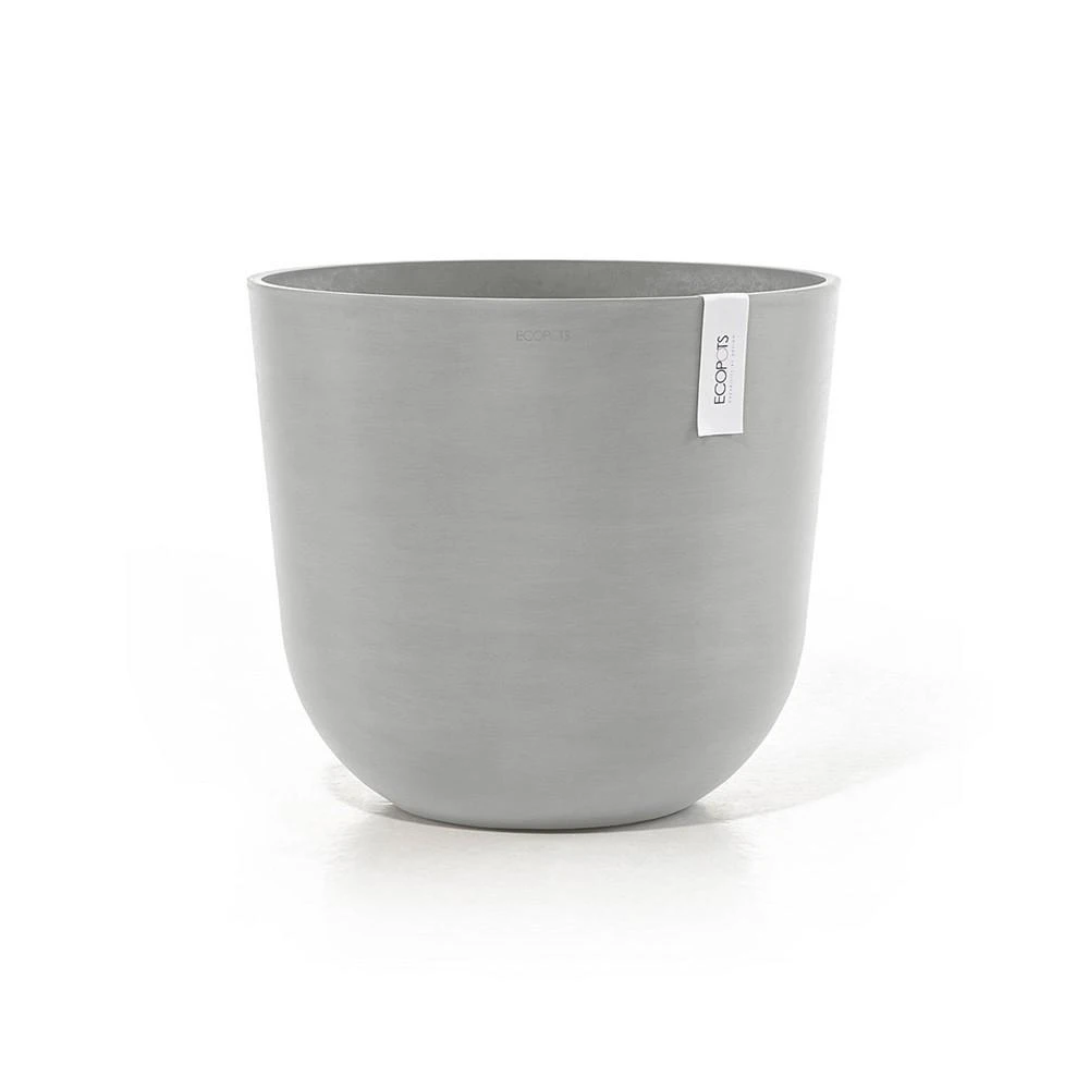 商品ECOPOTS|Oslo Plastic Flower Pot, White Grey, 17.5",价格¥430,第1张图片