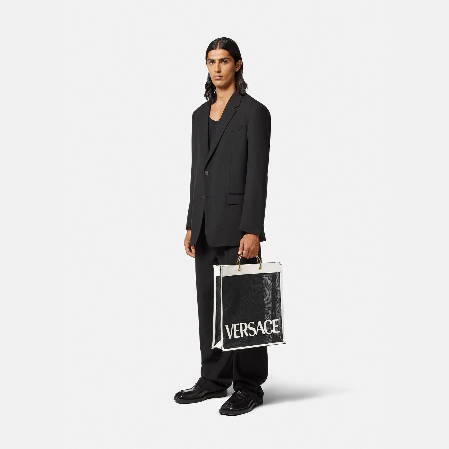 【预售】 范思哲 25春夏 男士 手提包 VERSACE SHOPPER托特包 1008924-1A06406_2WF4V  商品