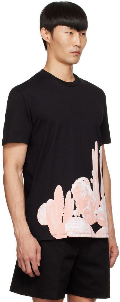 商品Neil Barrett|Black Burning Man T-Shirt,价格¥468,第4张图片详细描述