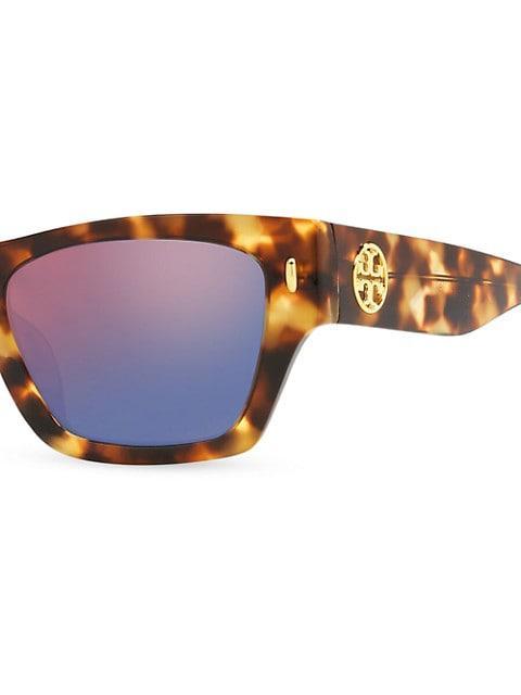 商品Tory Burch|52MM Rectangular Sunglasses,价格¥1210,第5张图片详细描述