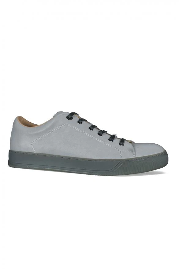 商品Lanvin|Luxury Sneakers For Men   Lanvin Dbb1 Sneakers In Reflective Gray Leather,价格¥1986,第2张图片详细描述