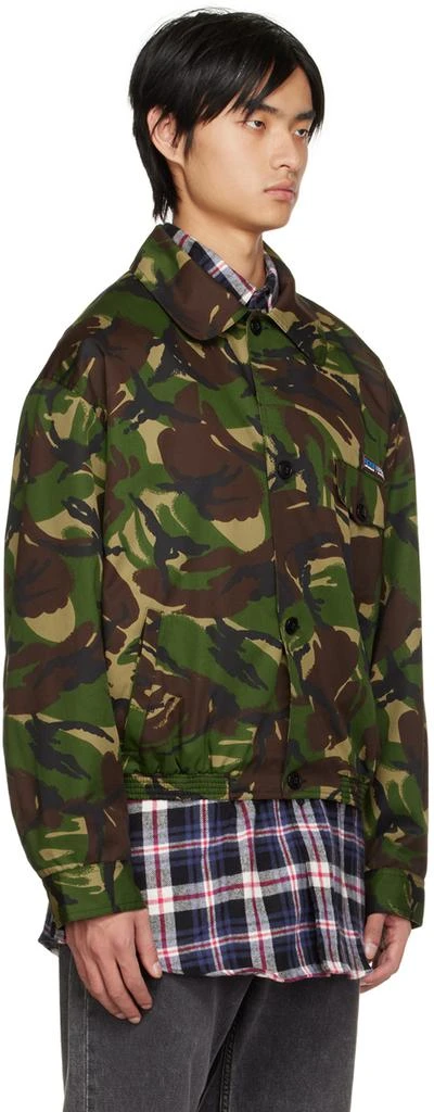 商品Martine Rose|Green Camo Jacket,价格¥2448,第2张图片详细描述