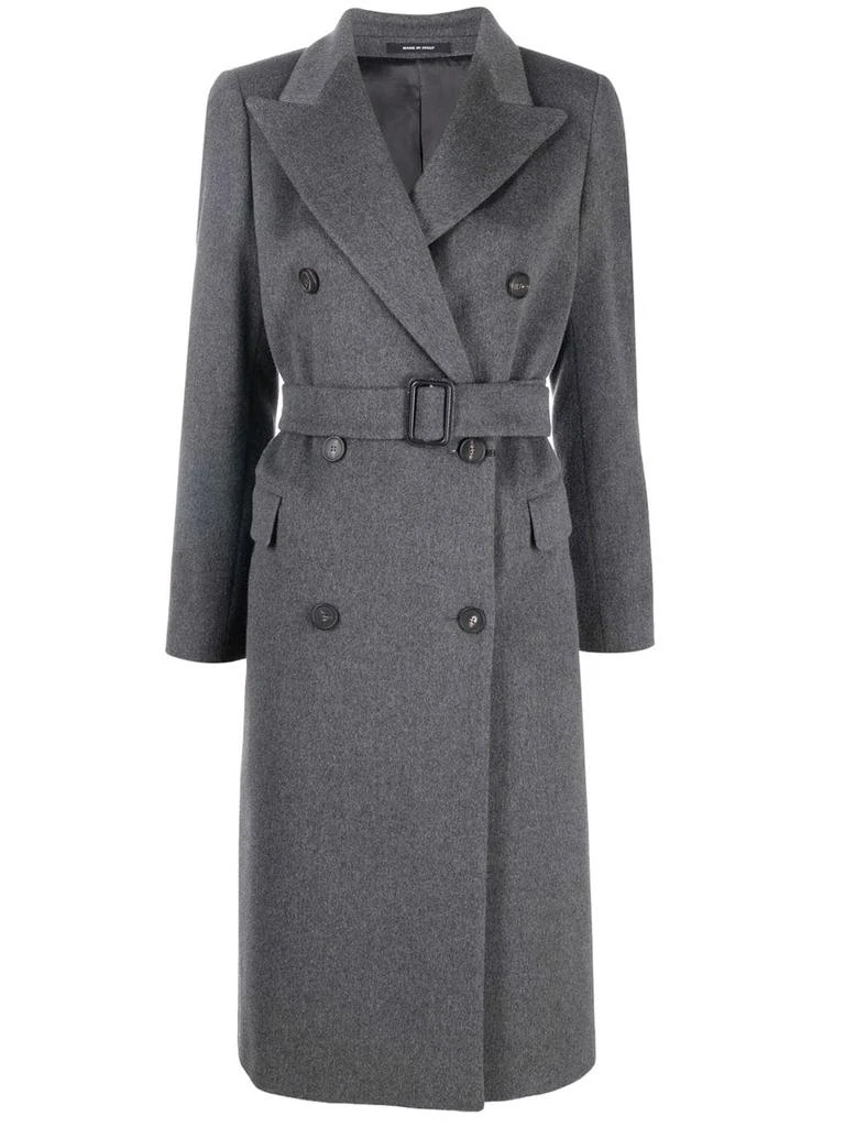 商品TAGLIATORE|Jole gray double-breasted coat,价格¥3516,第1张图片