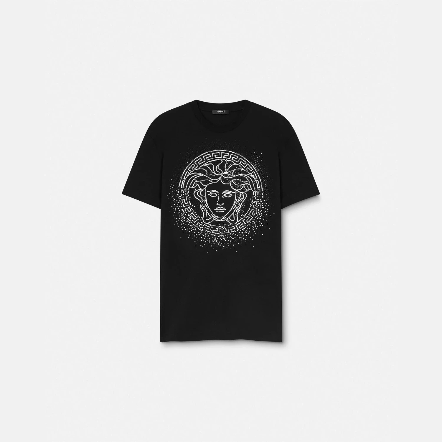 商品Versace|【预售】 范思哲 25春夏 男士 短袖T恤 水晶Fading Medusa T恤 1013944-1A14358_1B000 ,价格¥12237,第1张图片