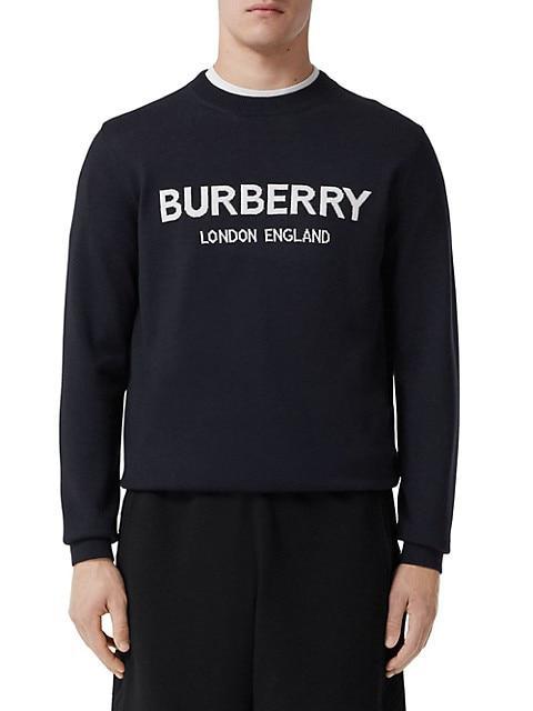 商品Burberry|Fennell Logo Long-Sleeve Sweater,价格¥7621,第5张图片详细描述