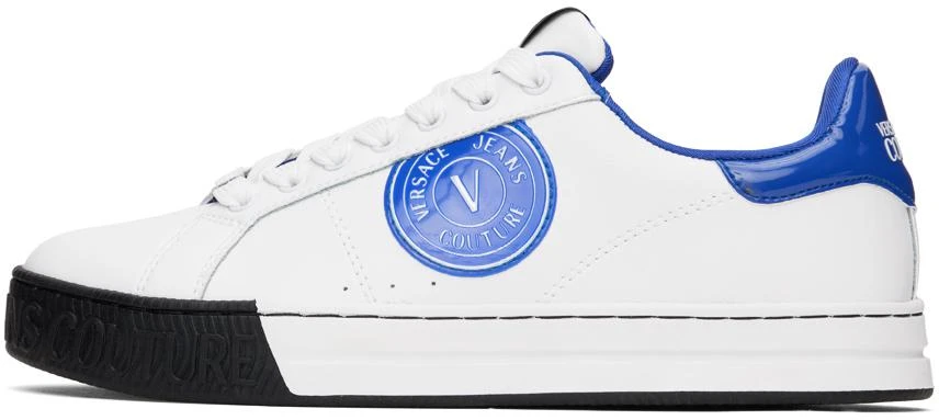 商品Versace|White Court 88 V-Emblem Sneakers,价格¥1636,第3张图片详细描述