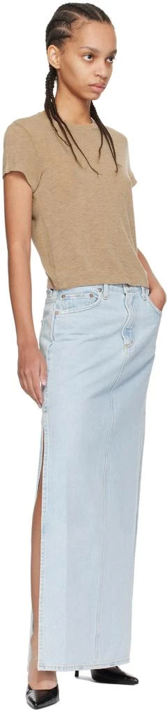商品AGOLDE|Blue Astrid Slice Denim Maxi Skirt,价格¥816,第4张图片详细描述
