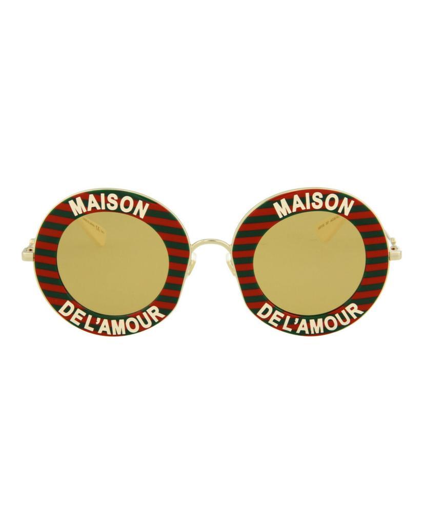 商品Gucci|Round-Frame Metal Sunglasses,价格¥1456,第1张图片