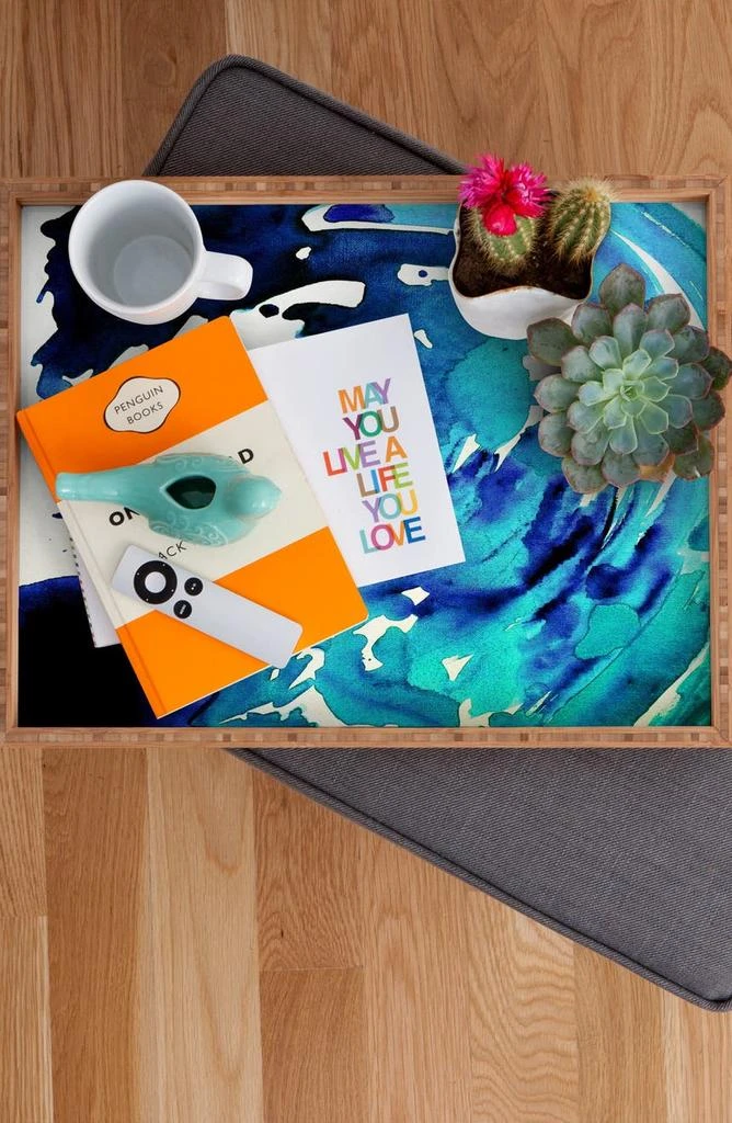 商品DENY Designs|Anoellejay Ocean 3 Rectangular Tray,价格¥577,第2张图片详细描述