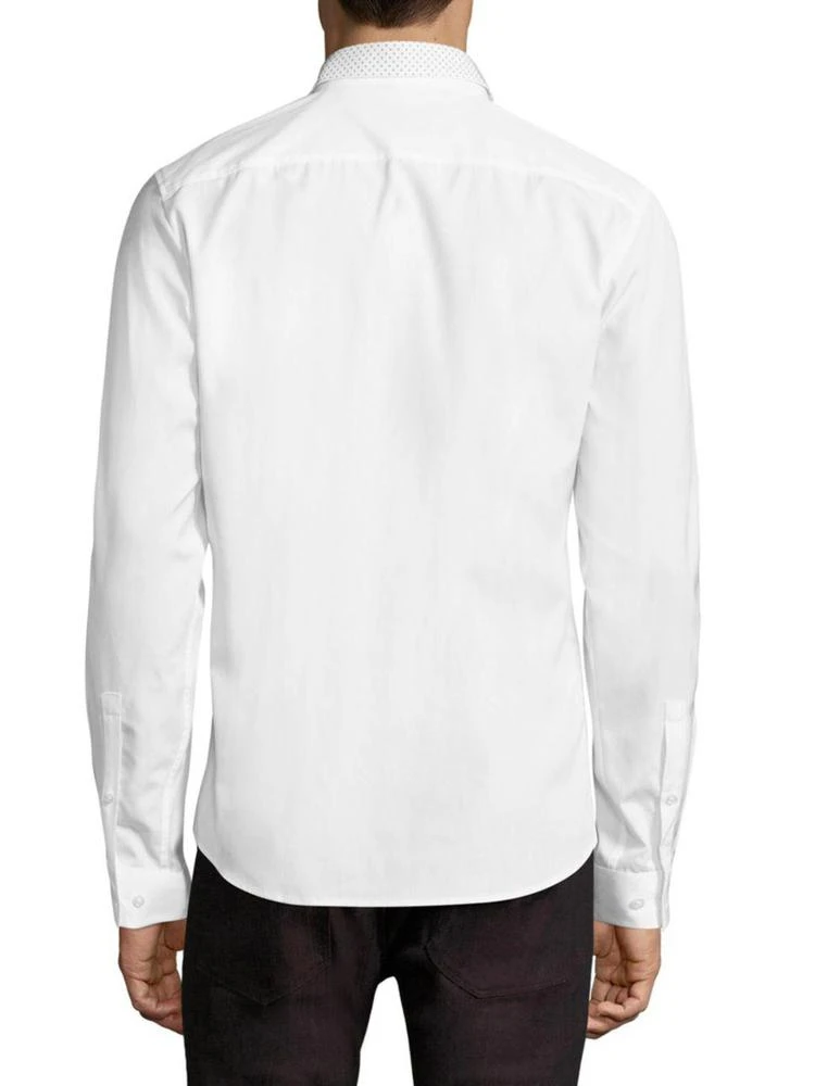 商品Hugo Boss|Resta Dotted Collar Slim-Fit Shirt,价格¥470,第2张图片详细描述