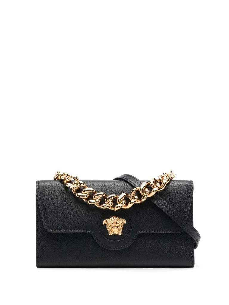 商品Versace|Versace women's black leather shoulder bag,价格¥6773,第1张图片