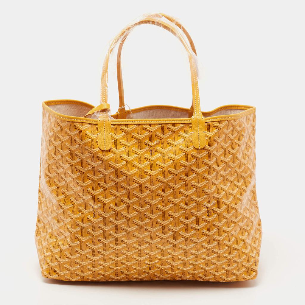 Goyard Yellow Goyardine Coated Canvas and Leather Saint Louis PM Tote商品第1张图片规格展示