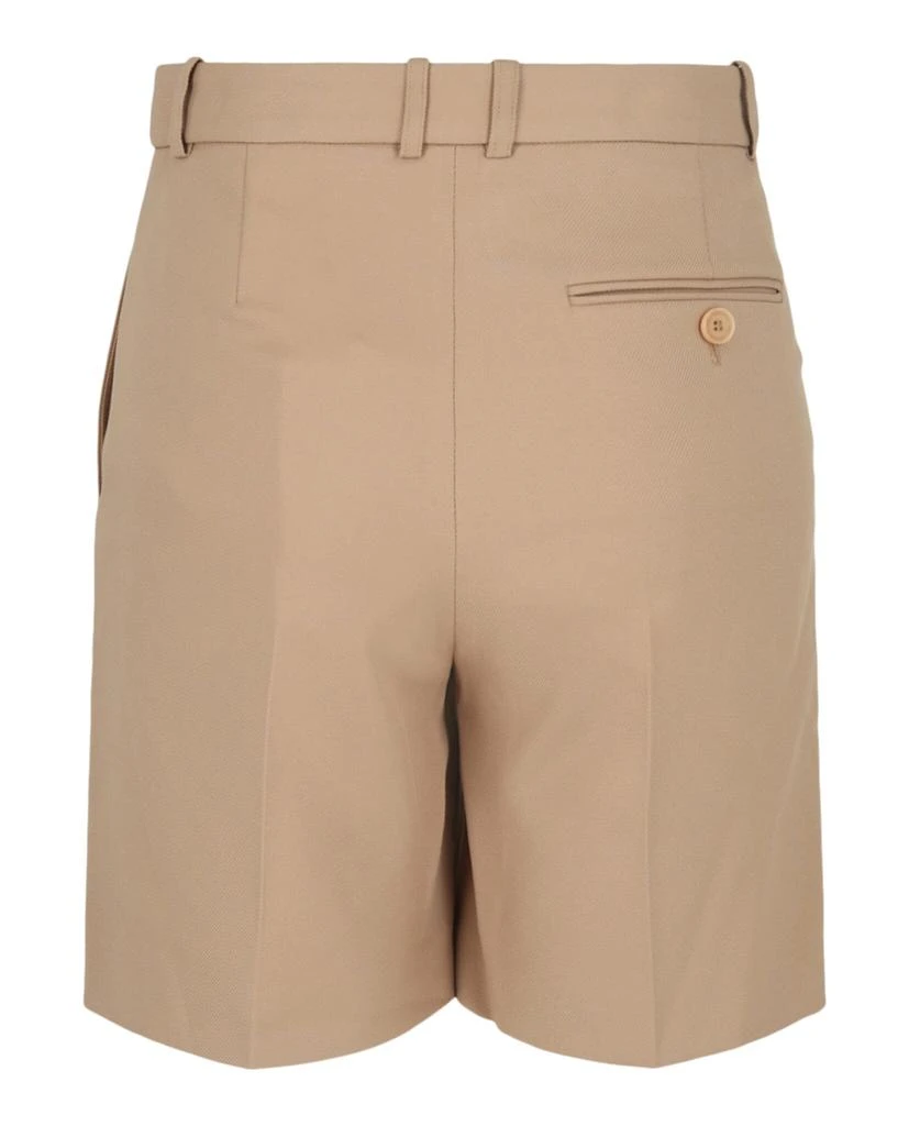 商品Stella McCartney|Beige Pleat-Front Shorts,价格¥880,第2张图片详细描述