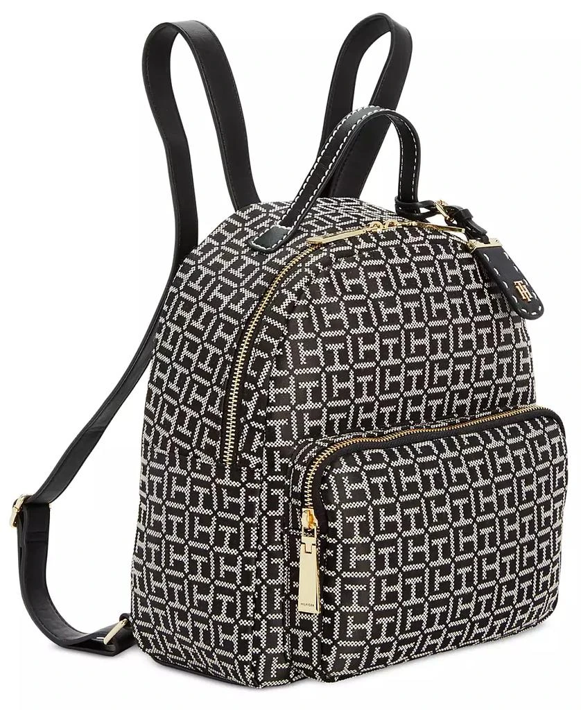 商品Tommy Hilfiger|Julia Logo Jacquard Dome Backpack,价格¥958,第4张图片详细描述