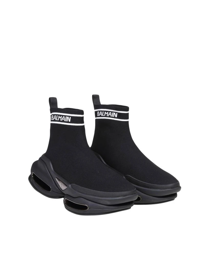 商品Balmain|Balmain Sneakers B Bold Black Fabric Socks - Men,价格¥10116,第2张图片详细描述